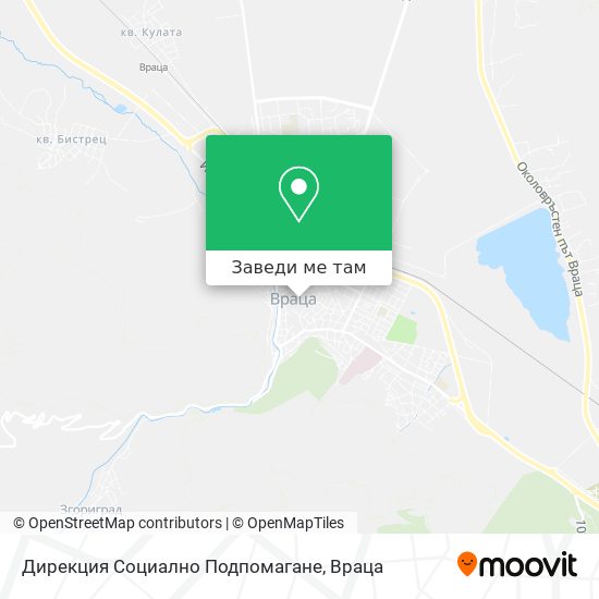 Дирекция Социално Подпомагане карта