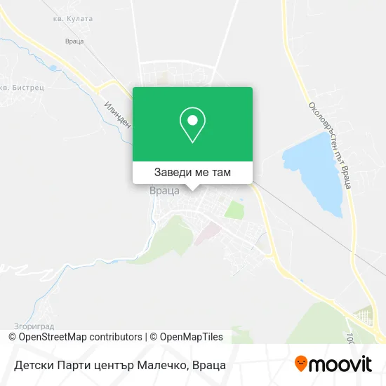 Детски Парти център Малечко карта