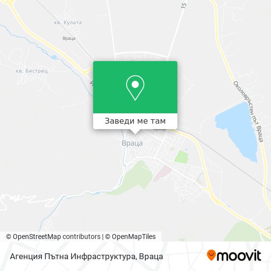 Агенция Пътна Инфраструктура карта