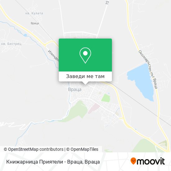 Книжарница Приятели - Враца карта