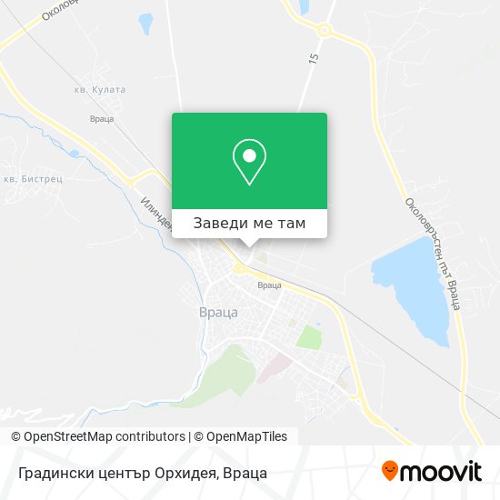 Градински център Орхидея карта