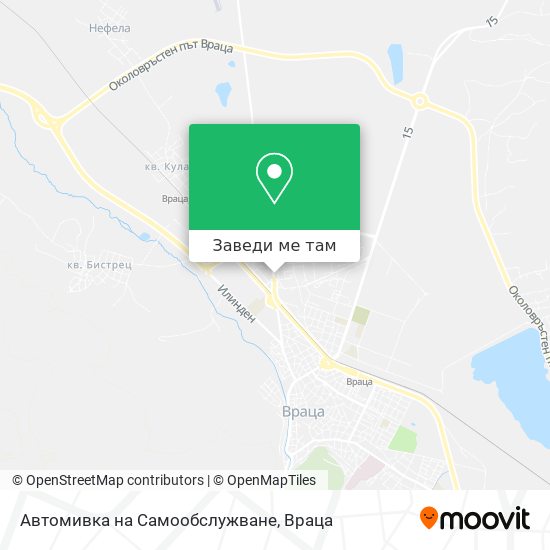 Автомивка на Самообслужване карта