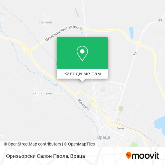 Фризьорски Салон Паола карта