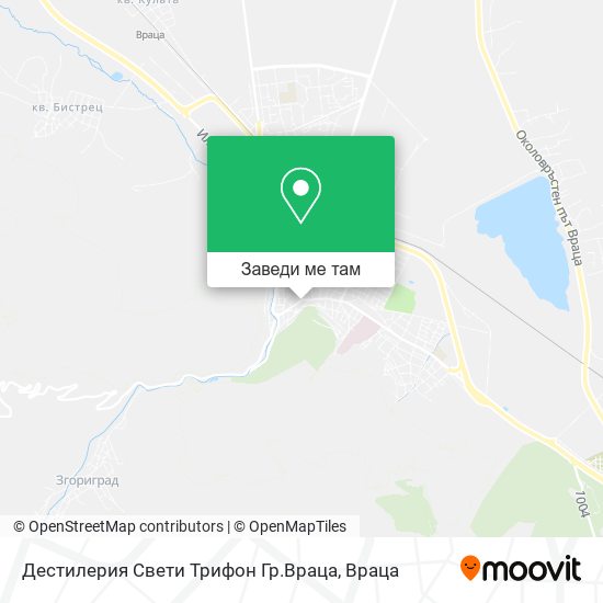 Дестилерия Свети Трифон Гр.Враца карта