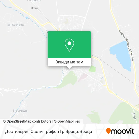 Дестилерия Свети Трифон Гр.Враца карта
