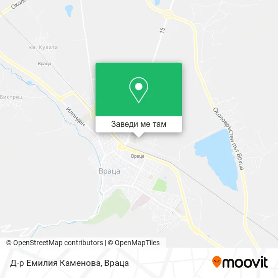 Д-р Емилия Каменова карта