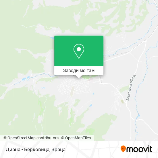 Диана - Берковица карта