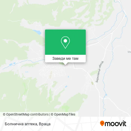 Болнична аптека карта