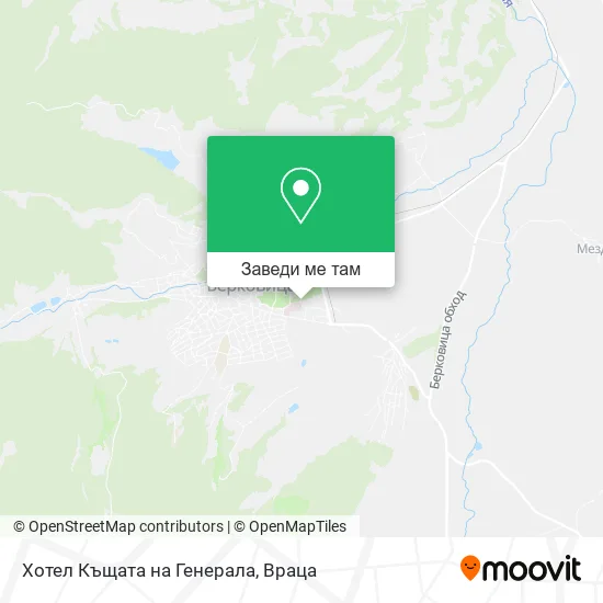 Хотел Къщата на Генерала карта