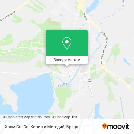 Храм Св. Св. Кирил и Методий карта