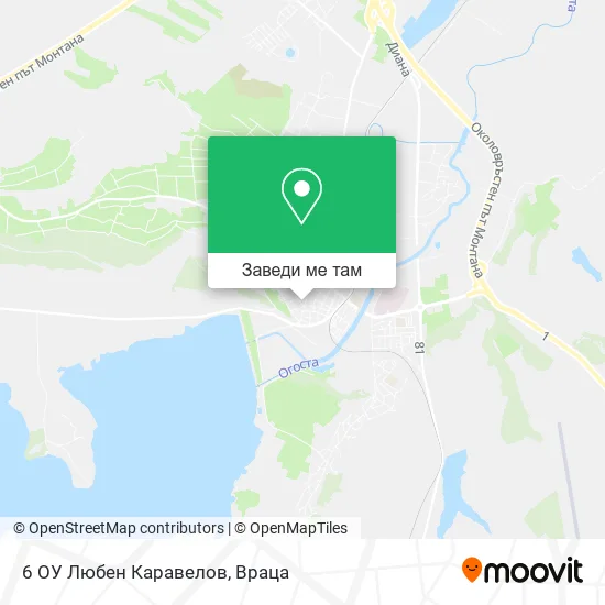 6 ОУ Любен Каравелов карта