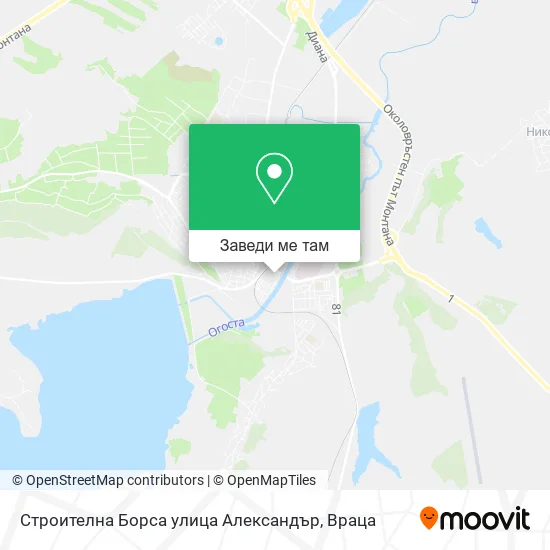 Строителна Борса улица Александър карта