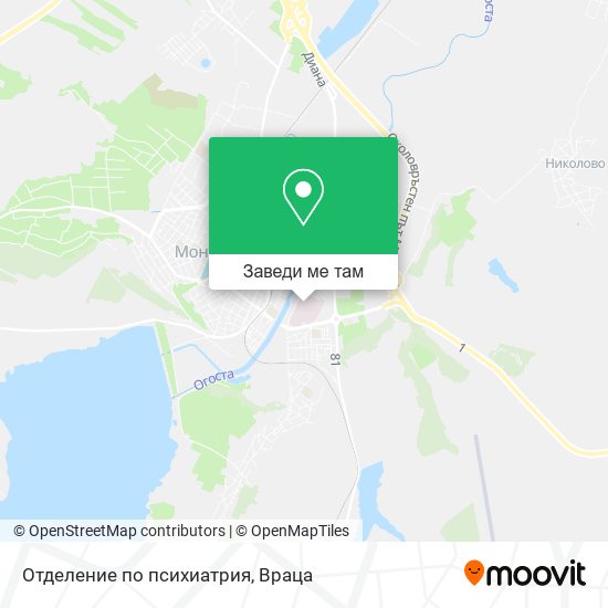 Отделение по психиатрия карта