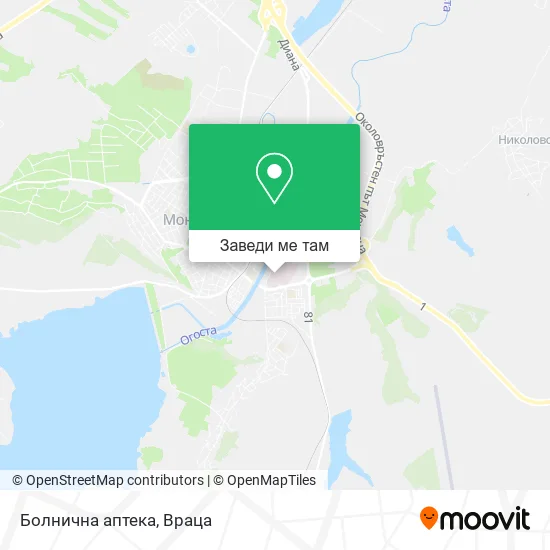 Болнична аптека карта