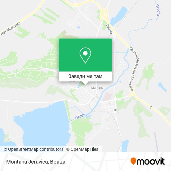 Montana Jeravica карта