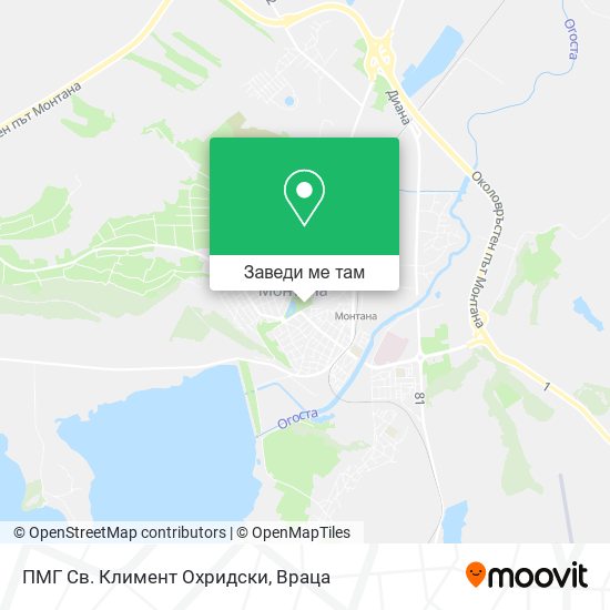 ПМГ Св. Климент Охридски карта