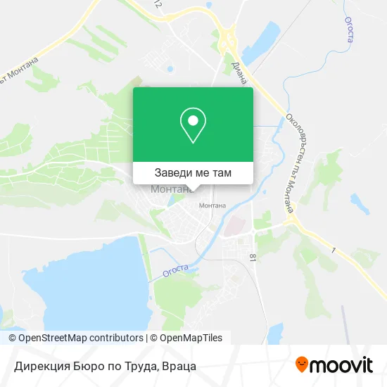 Дирекция Бюро по Труда карта