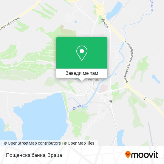 Пощенска банка карта