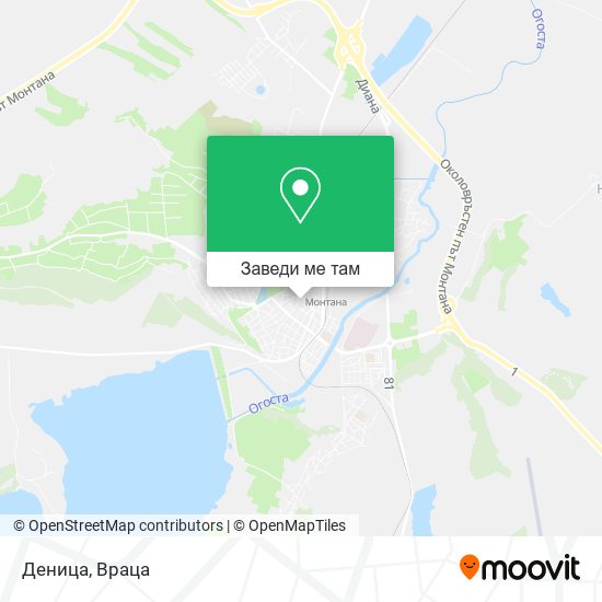Деница карта