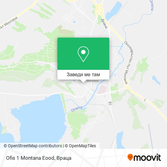 Ofis 1 Montana Eood карта