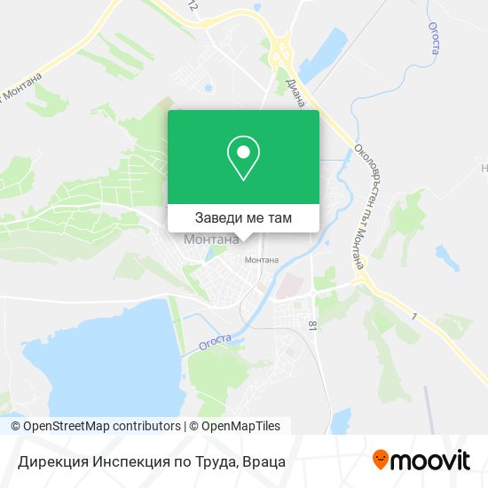 Дирекция Инспекция по Труда карта