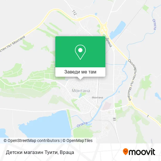 Детски магазин Туити карта