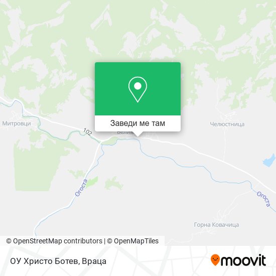 ОУ Христо Ботев карта