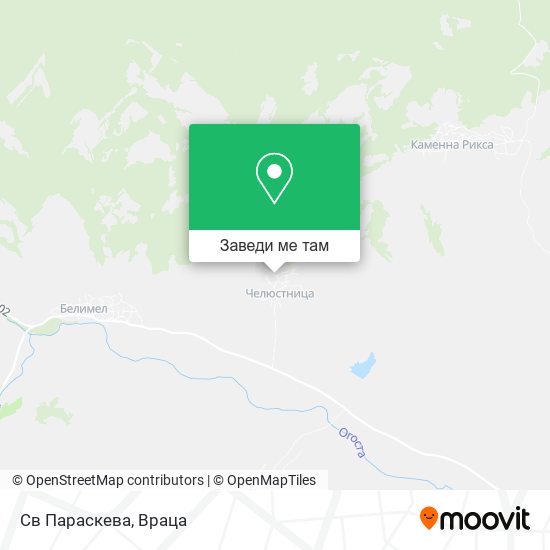 Св Параскева карта