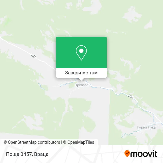 Поща 3457 карта