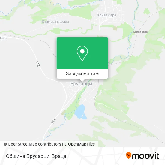 Община Брусарци карта