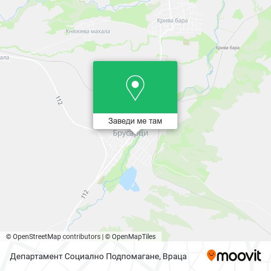 Департамент Социално Подпомагане карта
