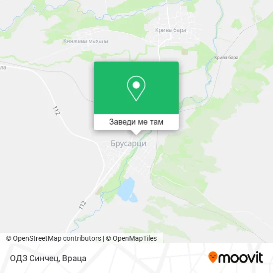 ОДЗ Синчец карта