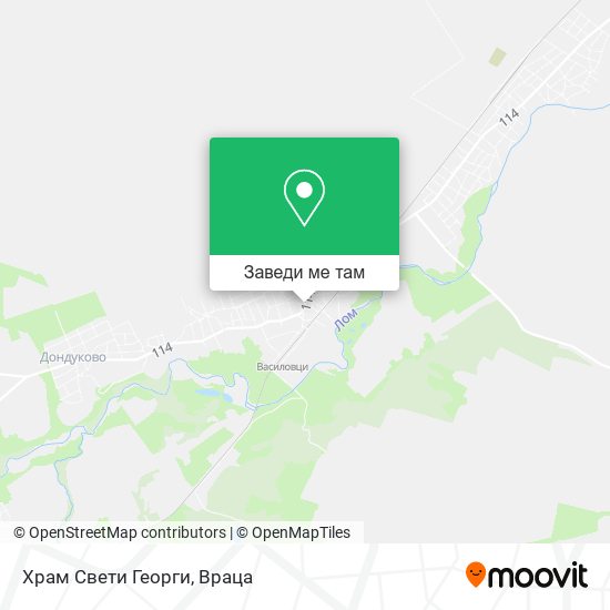 Храм Свети Георги карта