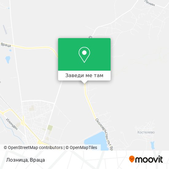 Лозница карта