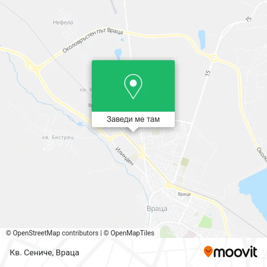 Кв. Сениче карта