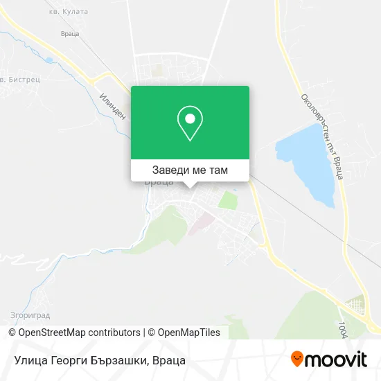 Улица Георги Бързашки карта