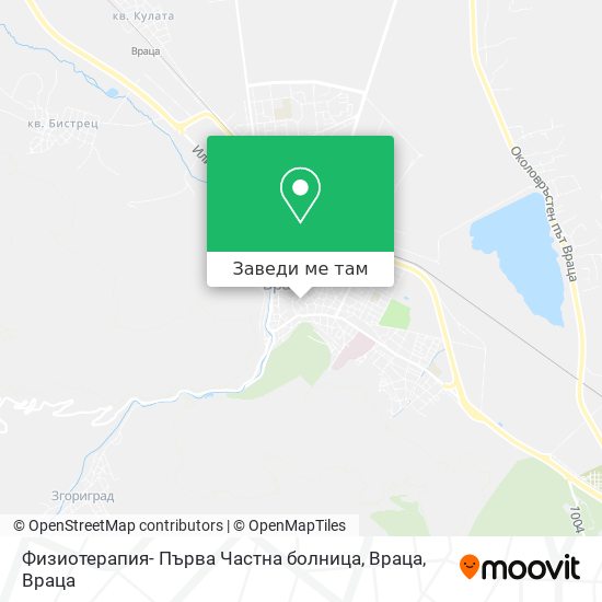 Физиотерапия- Първа Частна болница, Враца карта