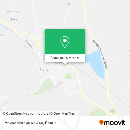 Улица Милин камък карта