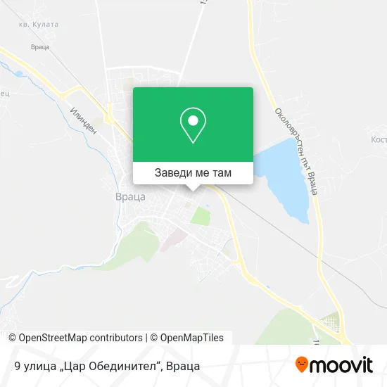 9 улица „Цар Обединител“ карта