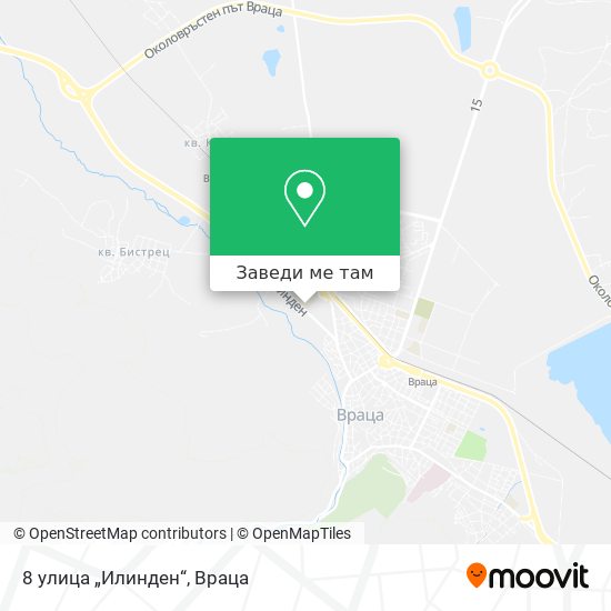 8 улица „Илинден“ карта