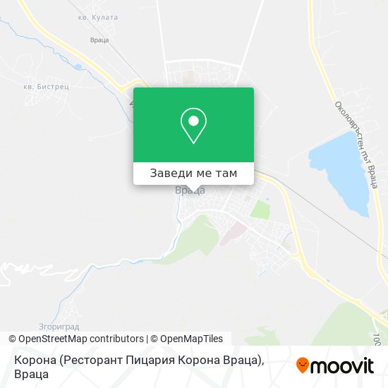 Корона (Ресторант Пицария Корона Враца) карта
