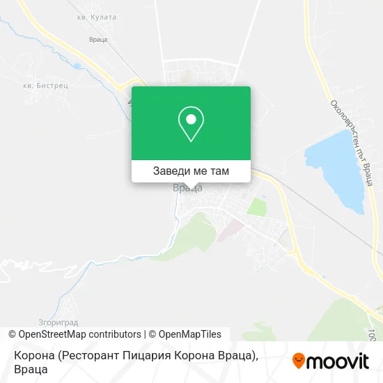 Корона (Ресторант Пицария Корона Враца) карта