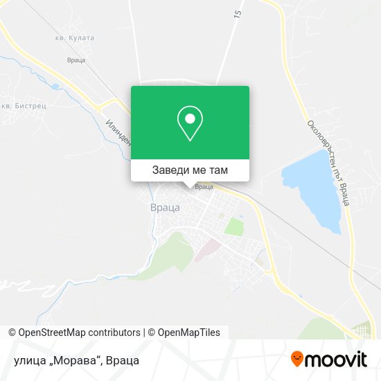 улица „Морава“ карта