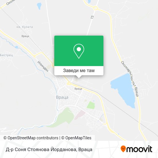 Д-р Соня Стоянова Йорданова карта
