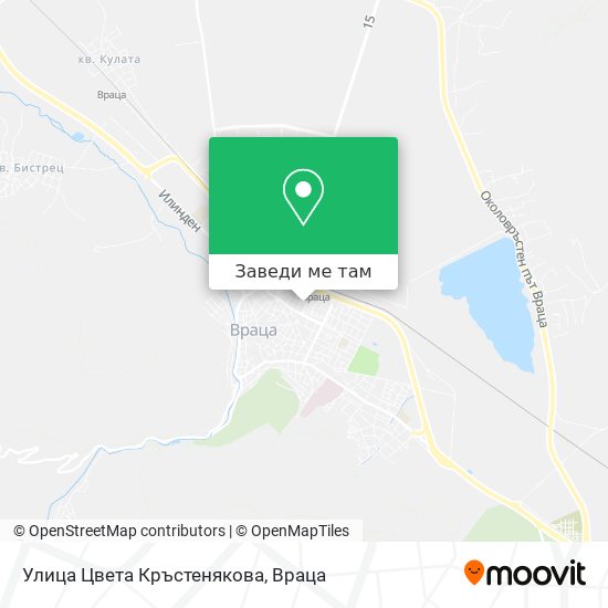 Улица Цвета Кръстенякова карта
