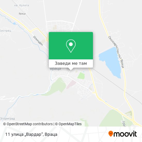 11 улица „Вардар“ карта