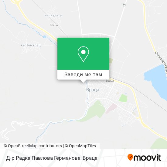 Д-р Радка Павлова Германова карта