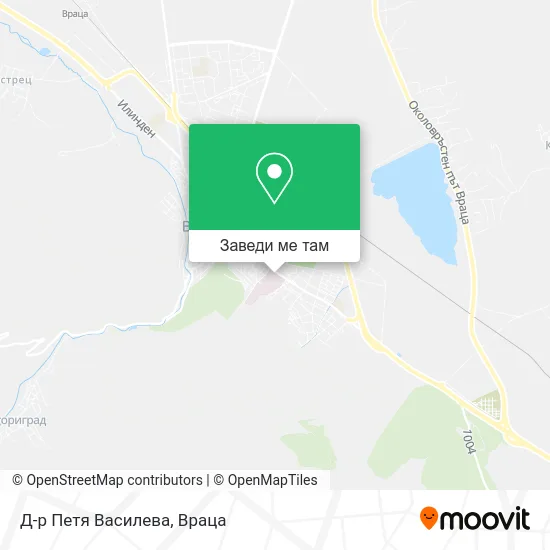 Д-р Петя Василева карта