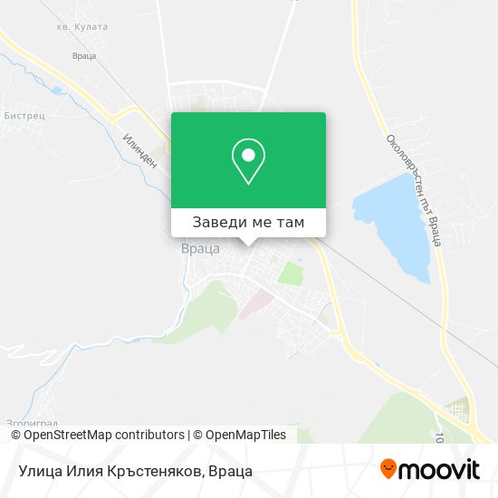Улица Илия Кръстеняков карта