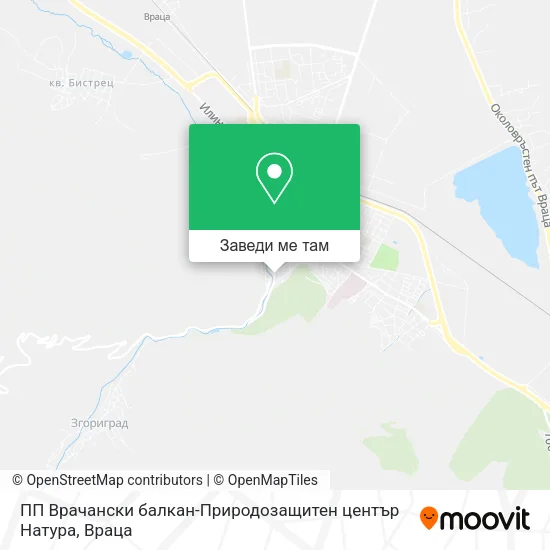 ПП Врачански балкан-Природозащитен център Натура карта